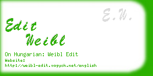 edit weibl business card